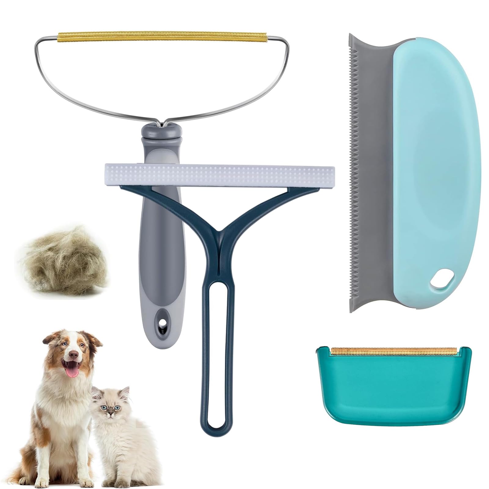 Scalpurr 4 Pack Pet Hair Remover Dog Cat Hair Remover